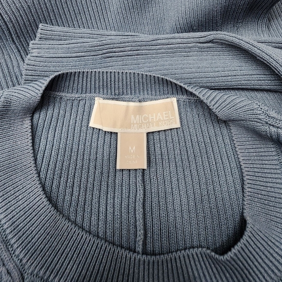 Michael Kors Blue Long Sleeve Flattering Skirt Dress Size M - Picture 10 of 12